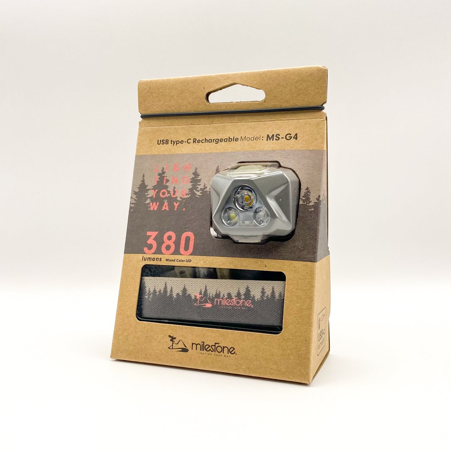 Rechargeable Model Hoofdlamp / 380 Lumen Warm
